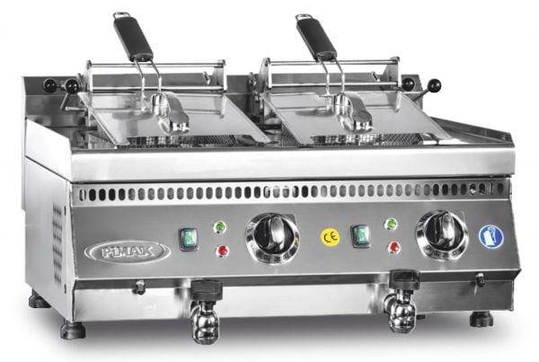 Pimak 10+10 Litre Elektrikli Fritöz, 70x60x30 Cm M169-1