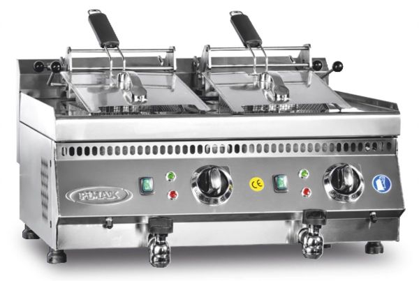 Pimak 10+10 Litre Elektrikli Fritöz, 70x60x30 Cm M169-1