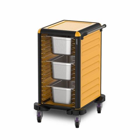 Gastrolley Küvet Taşıma Arabası 14 Raflı 3 Yanı Kapalı, G.GN.75.S.3