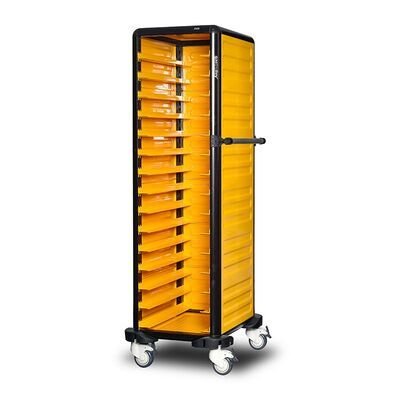 Gastrolley Küvet Taşıma Arabası, 29 Raflı 3 Yan Kapalı, G.GN.150.S.3