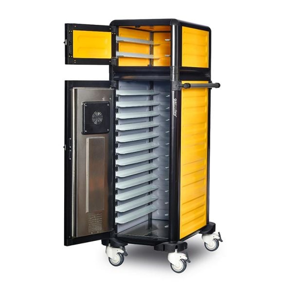 Gastrolley Hastane Sıcak Servis Arabası, Isıtmalı, G.MD.100.25.S