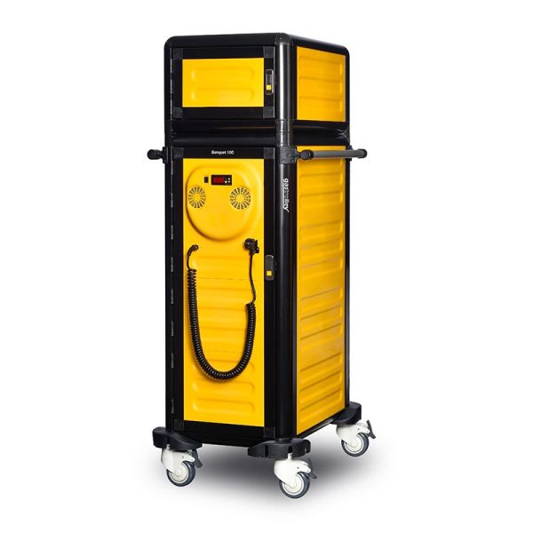 Gastrolley Hastane Sıcak Servis Arabası, Isıtmalı, G.MD.100.25.S