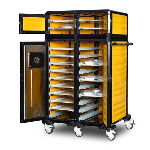 Gastrolley İkili Hastane Sıcak Servis Arabası, Isıtmalı, G.MD.100.25.D