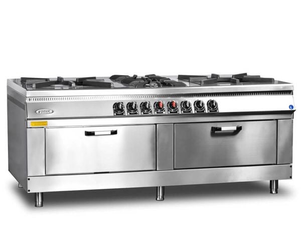 Pimak 6'lı Kuzine 2 Fırınlı, Gazlı 200x100x85 Cm KU-M015-2.6