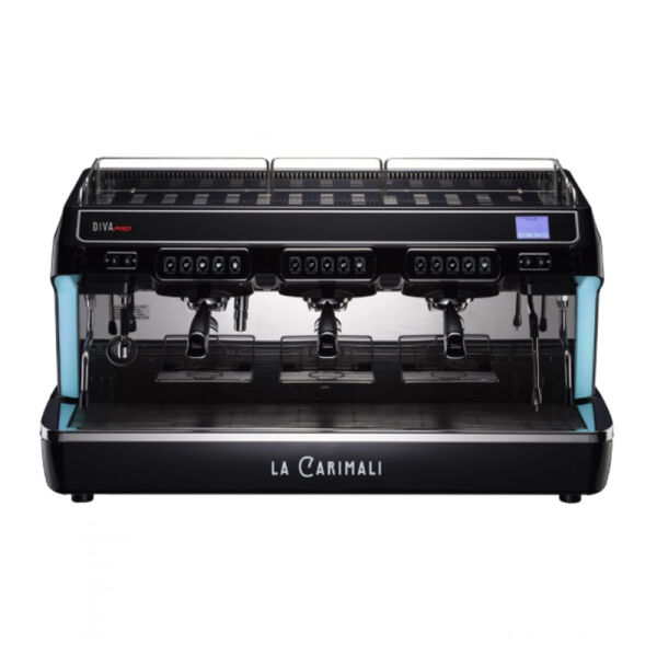 Carimali DivaPRO High Cappuccinatore Otomatik Espresso Kahve Makinesi, 3 Gruplu, Siyah