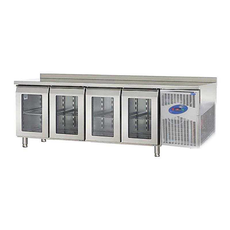 CSAİNOX Tezgah Tipi Buzdolabı 4 Cam Kapılı, 550 L, CS.TEZ.4.600.C