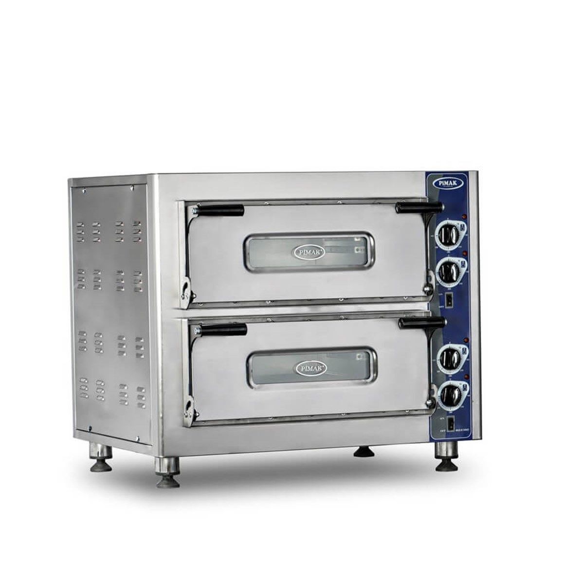 Pimak Pizza Fırını, 4+4 Pizza Kapasiteli, Elektrikli M014-4