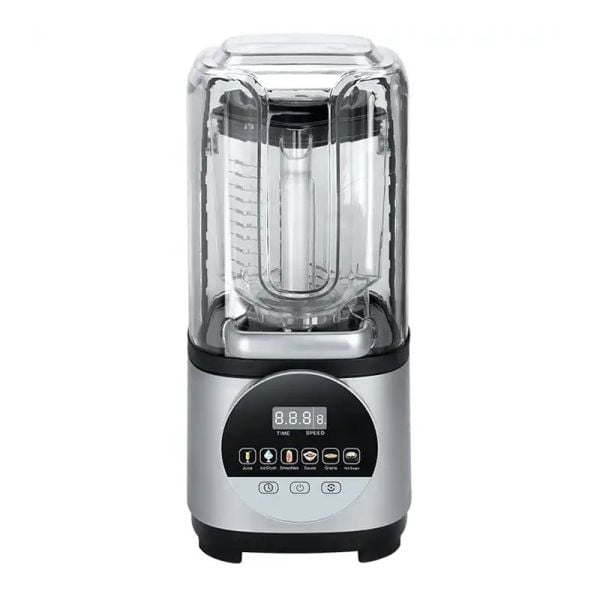 Vosco Pro Silent Gürültü Önleyici Kapaklı Dijital Bar Blender, 2 L, 1600 W, Gri HS-211E