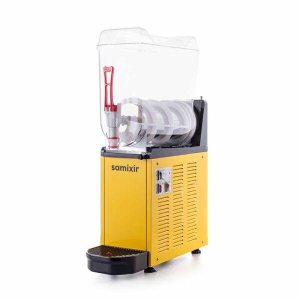 Samixir Mono Ice Slush Granita ve Soğuk Meyve Suyu Dispenseri, 12 L, Sarı, SLUSH12.Y