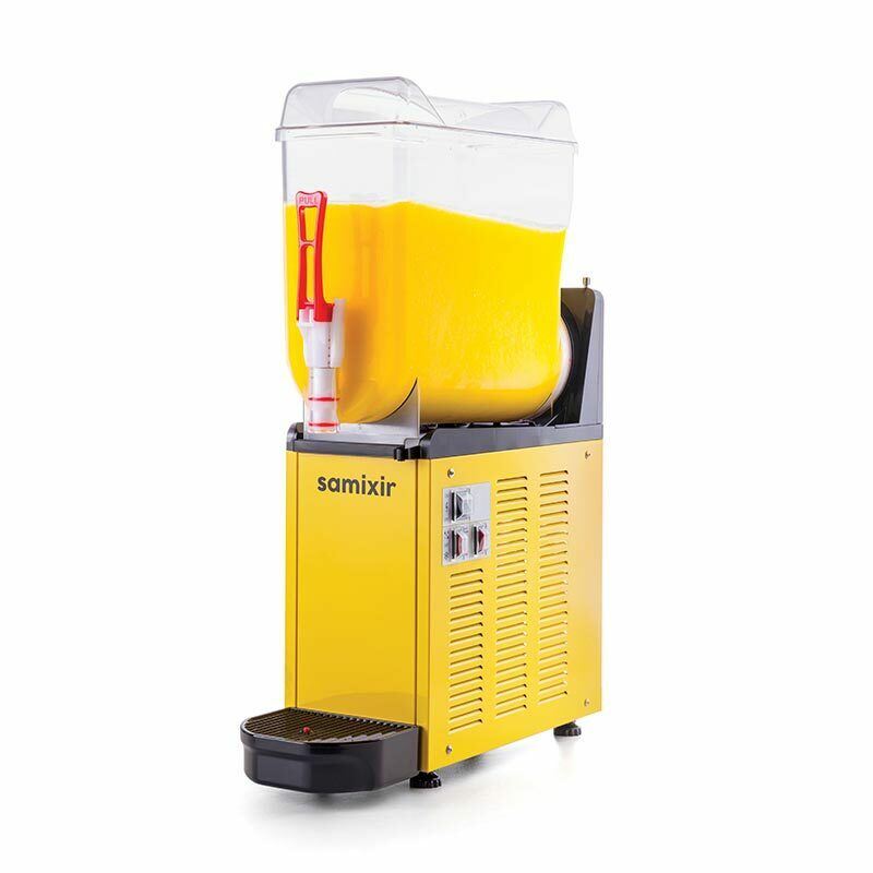 Samixir Mono Ice Slush Granita ve Soğuk Meyve Suyu Dispenseri, 12 L, Sarı, SLUSH12.Y