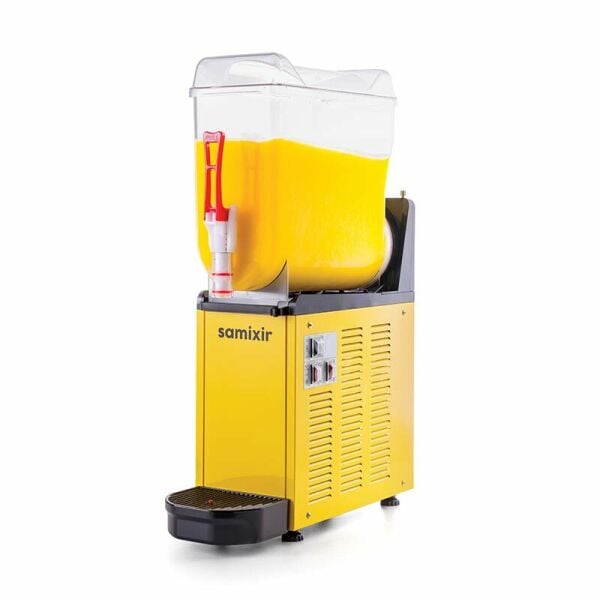 Samixir Mono Ice Slush Granita ve Soğuk Meyve Suyu Dispenseri, 12 L, Sarı, SLUSH12.Y