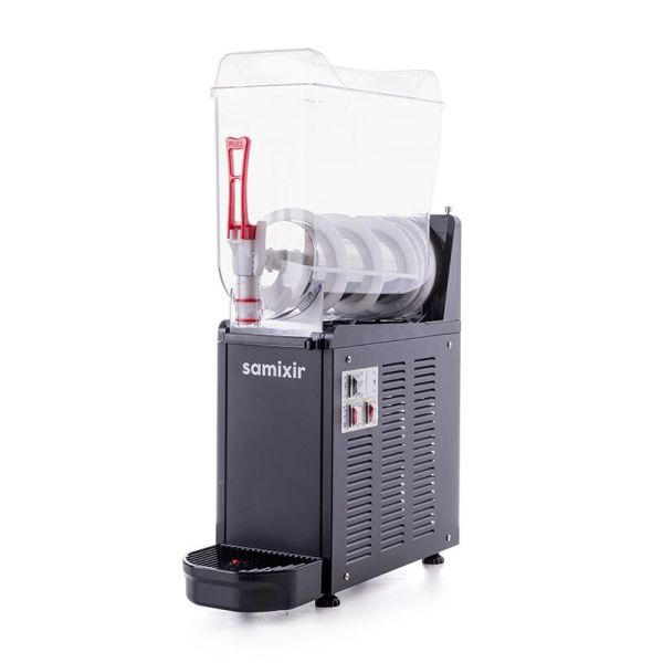 Samixir Mono Ice Slush Granita ve Soğuk Meyve Suyu Dispenseri, 12 L, Siyah, SLUSH12.B