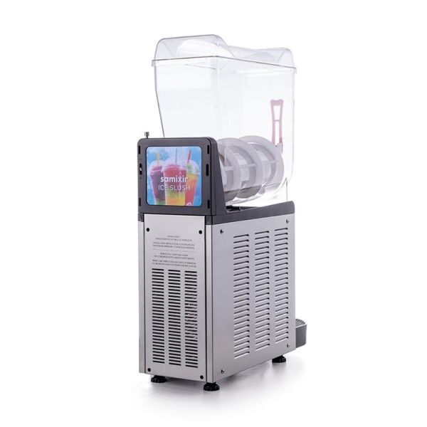 Samixir Mono Ice Slush Granita ve Soğuk Meyve Suyu Dispenseri, 12 L, Inox, SLUSH12.I
