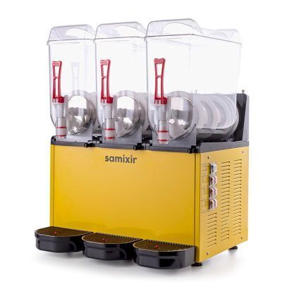 Samixir Ice Slush Triple Meyve Suyu Dispenseri, 12+12+12 L, Sarı, SLUSH36.Y