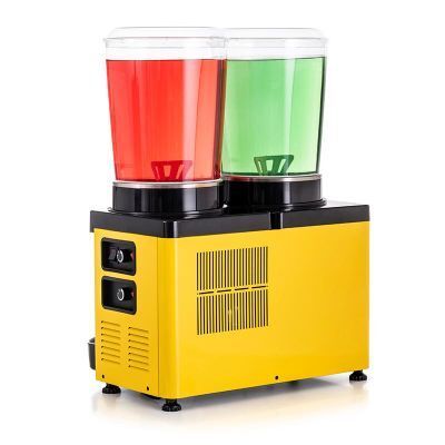 Samixir Panaromik Twin Soğuk İçecek Dispenseri, 10 L+10 L, Sarı, MM20.AY