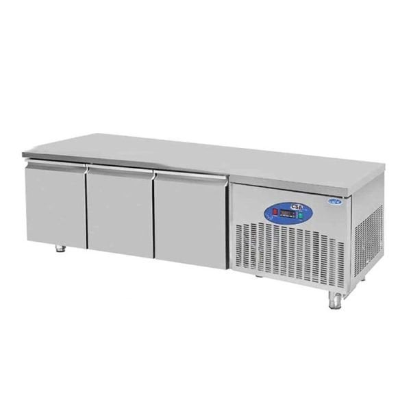 CSAİNOX Cihaz Altı Buzdolabı 3 Kapılı, 210 L, CS.CİH.3.700