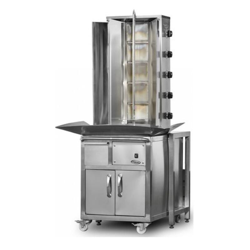 Pimak Arabalı Döner Makinesi, 4+4 Radyanlı, Gazlı D01/M077-X4+4