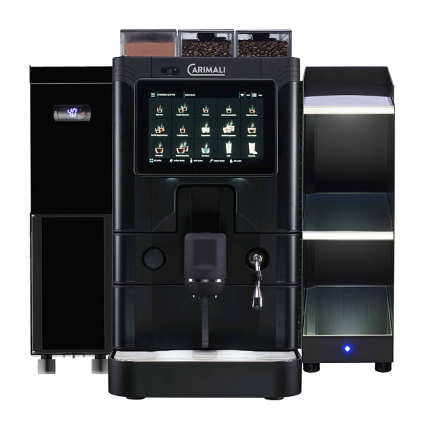 Carimali SilverAce Power M Brew L Tam Otomatik Espresso Kahve Makinesi, 2 Çekirdek Hazneli, 1 Toz Ürün Hazneli, Taze Sütlü