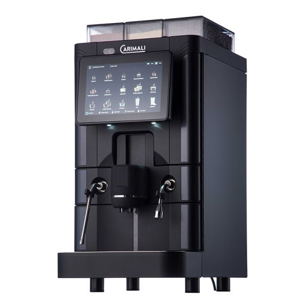 Carimali SilverAce Power M Brew L Tam Otomatik Espresso Kahve Makinesi, 2 Çekirdek Hazneli, 1 Toz Ürün Hazneli, Taze Sütlü