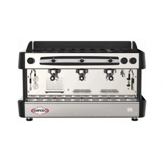 Empero Espresso Kahve Makinesi,Yarı Otomatik 3 Gruplu Kırmızı EMP.CPC.3GR