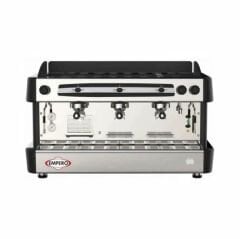 Empero Espresso Kahve Makinesi, Yarı Otomatik 3 Gruplu Siyah EMP.CPC.3GB