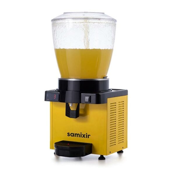Samixir Panaromik Dijital Soğuk İçecek Dispenseri, 22 L, Sarı, S22.DY