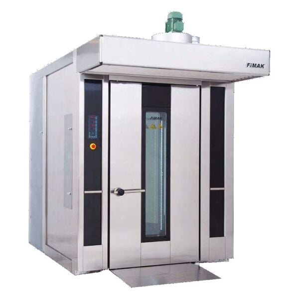 FİMAK FD-200 Roven 18 Tepsili Gazlı Döner Arabalı Ekmek Fırını, 3360 Ekmek Kapasiteli