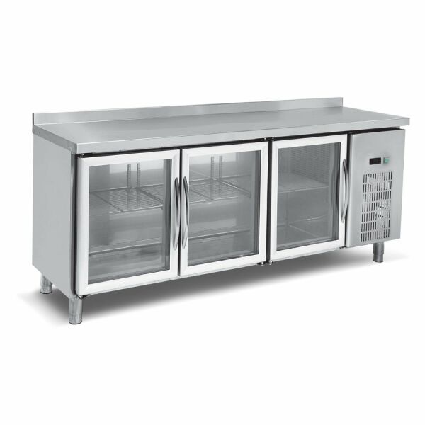 Empero Tezgah Tipi Buzdolabı, Camlı 2 Kapılı EMP.150.70.03-CLS