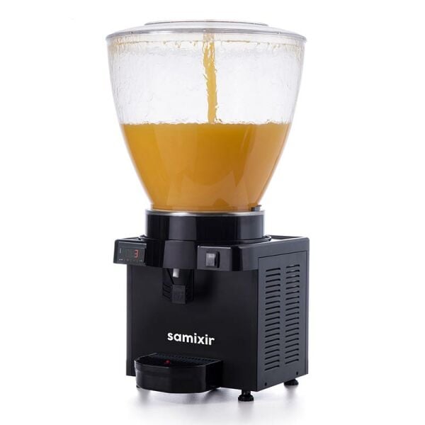 Samixir Panaromik Dijital Soğuk İçecek Dispenseri, 40 L, Siyah, S40.DB