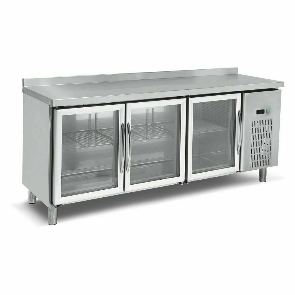 Empero Tezgah Tipi Buzdolabı, Camlı 4 Kapılı EMP.255.70.03-CLS