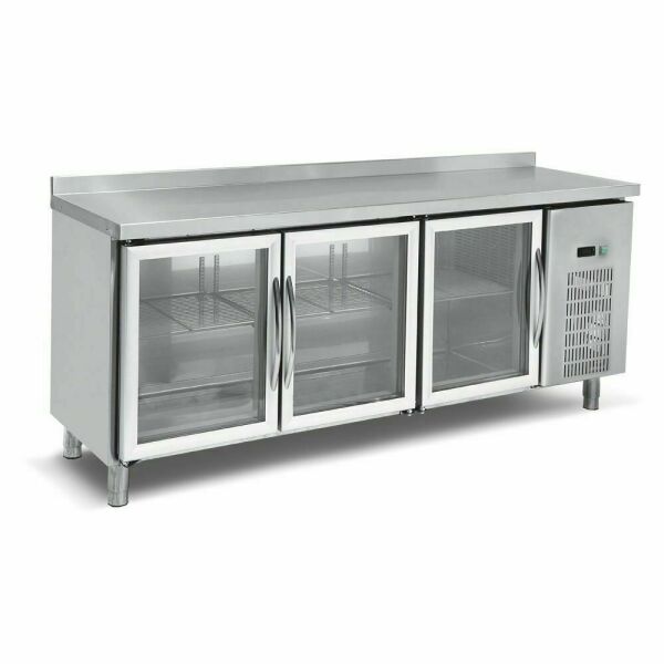 Empero Tezgah Tipi Buzdolabı, Camlı 4 Kapılı EMP.255.70.03-CLS