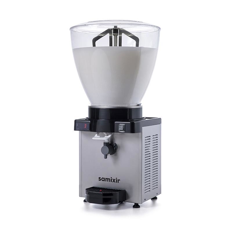 Samixir Panaromik Dijital Köpüklü Ayran Dispenseri, 40 L, Inox, KAM40.DI