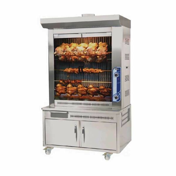 Pimak Döküm Piliç Çevirme Makinesi, 36 Piliç Kapasiteli, Gazlı M014B