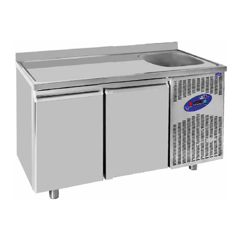 CSAİNOX Evyeli Derin Dondurucu, 2 Kapılı, 281 L,  CS.TEK.2D.700.E