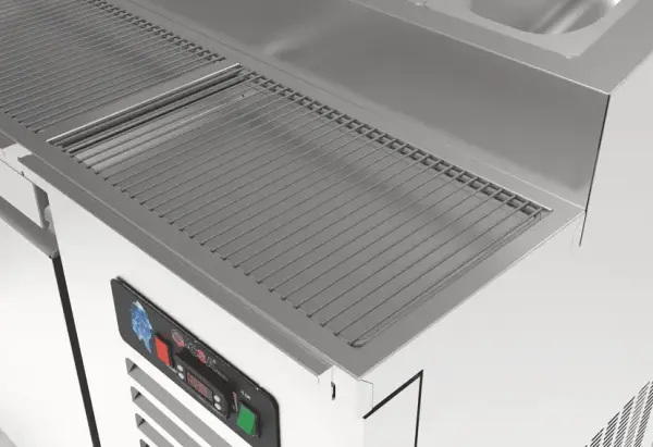 CSA İNOX 2 Kapılı Pizza Hazırlık Dolabı, Kırıntı Çekmeceli CS.TEZ.2.700.KMPK