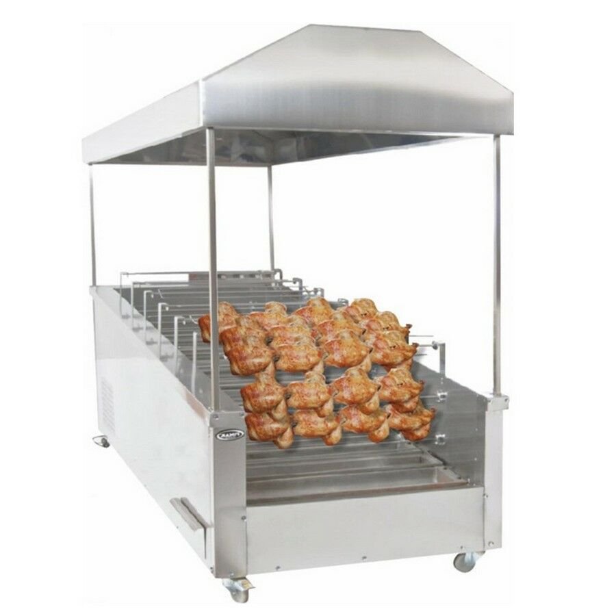 Pimak Yatay Tip Piliç Çevirme Makinesi, 60 Piliç Kapasiteli, Kömürlü KM012-6