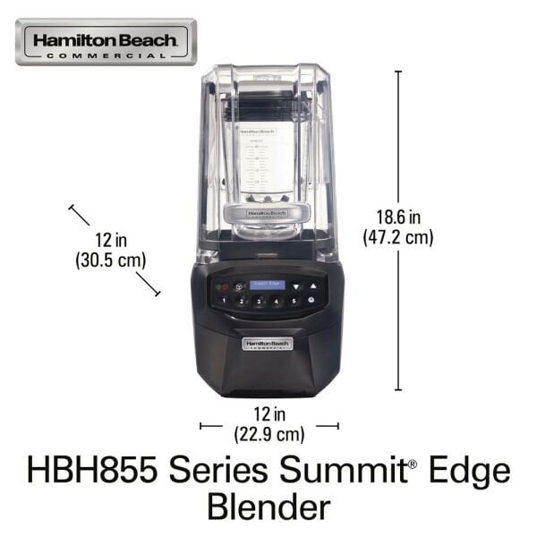 Hamilton Beach Yüksek Performanslı Blender, Ses İzalasyonlu HBH855 Serisi