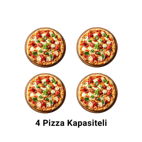Vosco Pizza Fırını Tek Katlı Elektrikli, 30 cm 4 Pizza VWG-4T