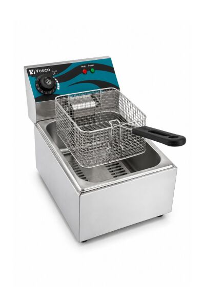 Vosco 6 Litre Tek Hazneli Elektrikli Fritöz, V-6L