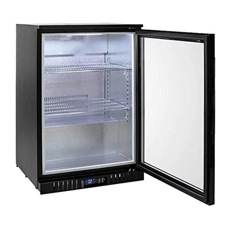 CSAİNOX Bar Arkası Şişe Soğutucu Dolap, 110 L, Siyah, CS.B.150
