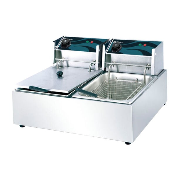 Vosco Çif Hazneli Fritöz 6+6 L, Elektrikli V-6L-2