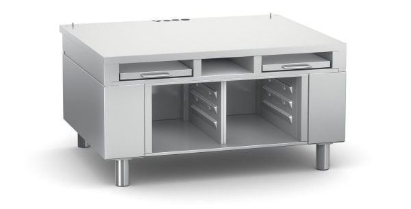 Rational iVario Stand 2 Çekmeceli Raf, Elektrikli Yükseklik Ayarı, 6 x 1/1 GN Kızak