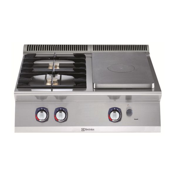 Electrolux Setüstü Kapalı Ocak+2 Açık Ateş Ocak, Gazlı 800x73x25 cm, 371011