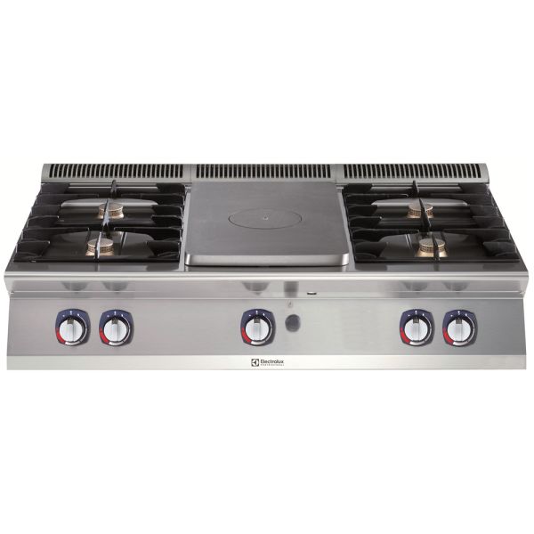 Electrolux Setüstü Kapalı Ocak+4 Açık Ateş Ocak, Gazlı 1200x73x25 cm, 371012