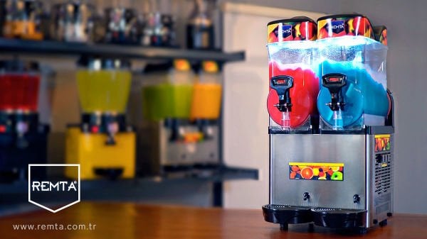 Remta 3'lü Slush Makinesi, Buzlaş-Karlamaç, 12+12+12 Litre ST27
