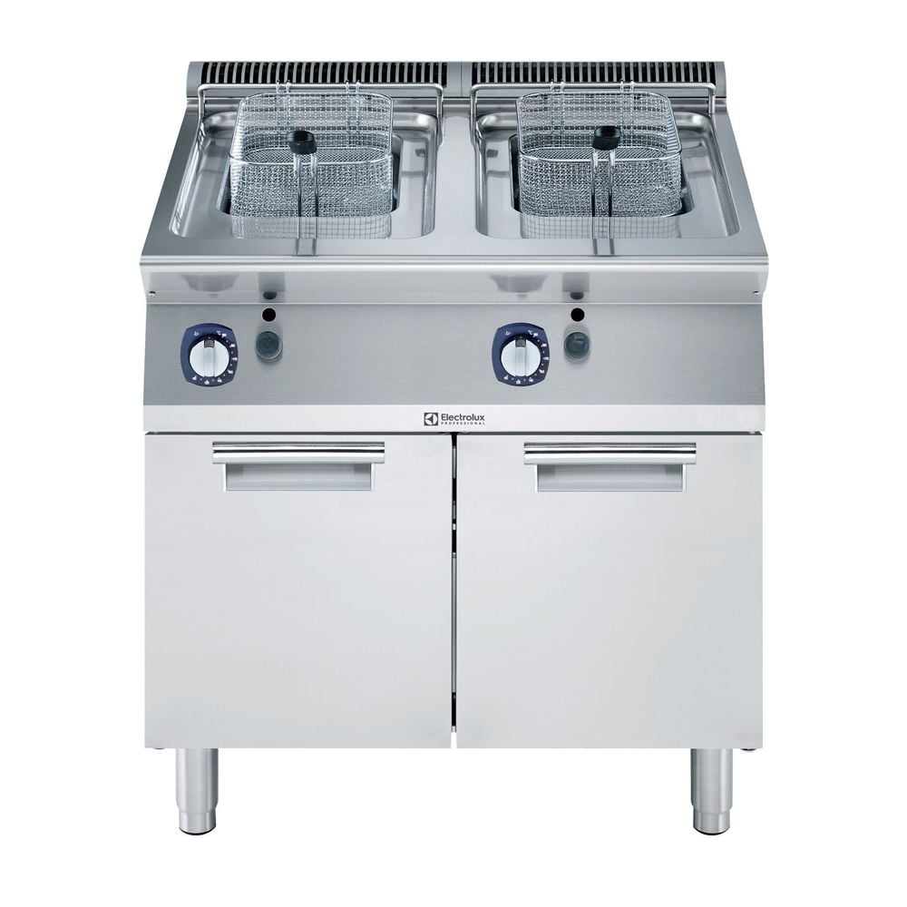 Electrolux 700XP Gazlı 2 Hazneli Dolaplı Fritöz-2x7Lt, 800x73x85 cm, 371069