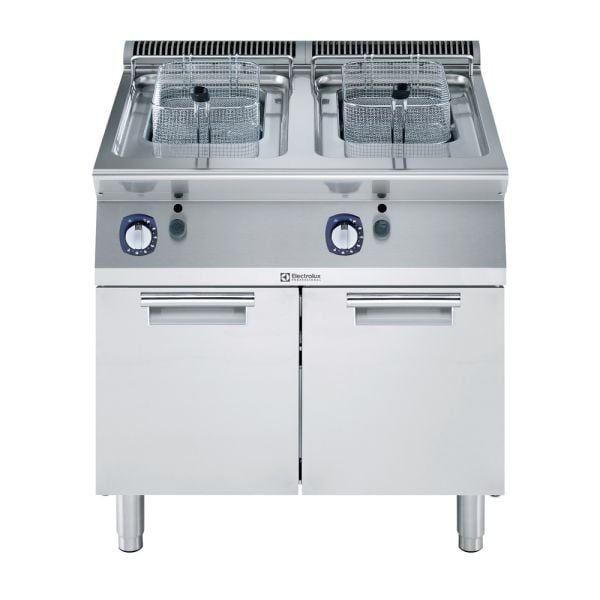 Electrolux 700XP Gazlı 2 Hazneli Dolaplı Fritöz-2x7Lt, 800x73x85 cm, 371069