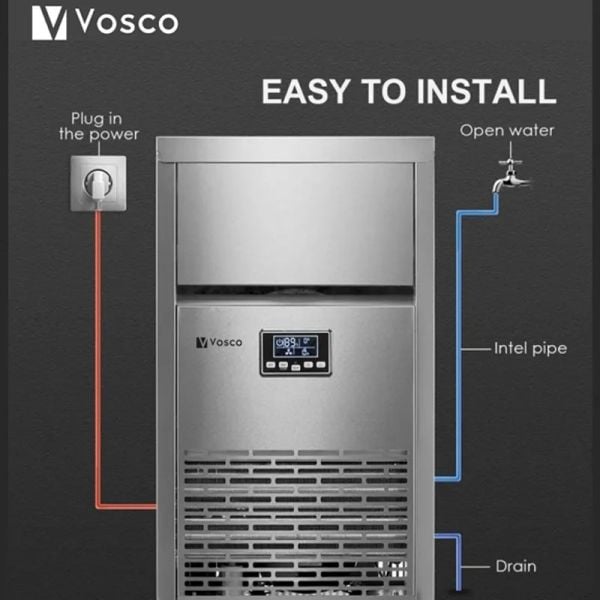 Vosco 65 Kg Küp Buz Makinesi, VSC-65/S