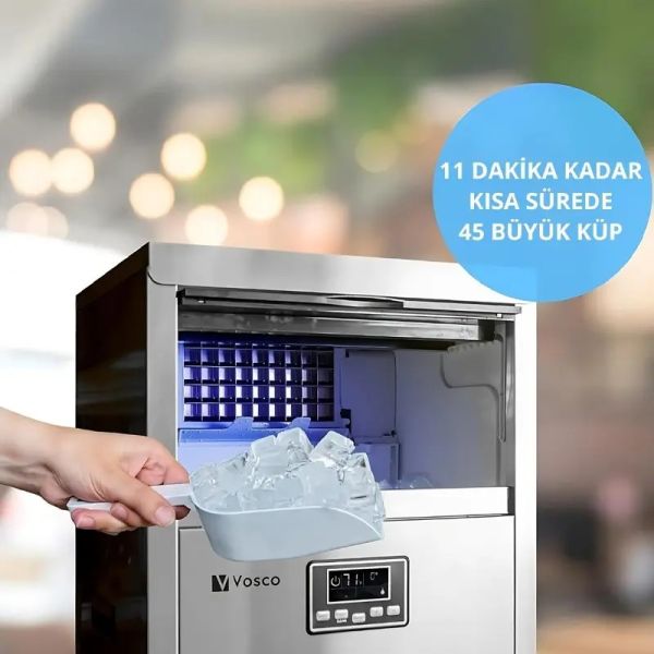 Vosco 65 Kg Küp Buz Makinesi, VSC-65/S