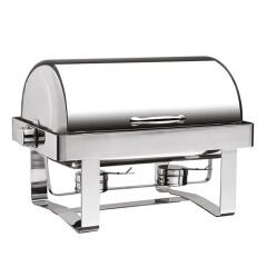 Öztiryakiler Chafing Dish Kızaklı, 180 Derece Açılır Kapak, Isıtıcısız